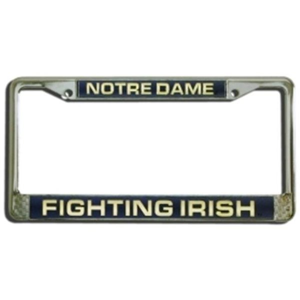 Cisco Independent Notre Dame Fighting Irish License Plate Frame Laser Cut Chrome 9474640415